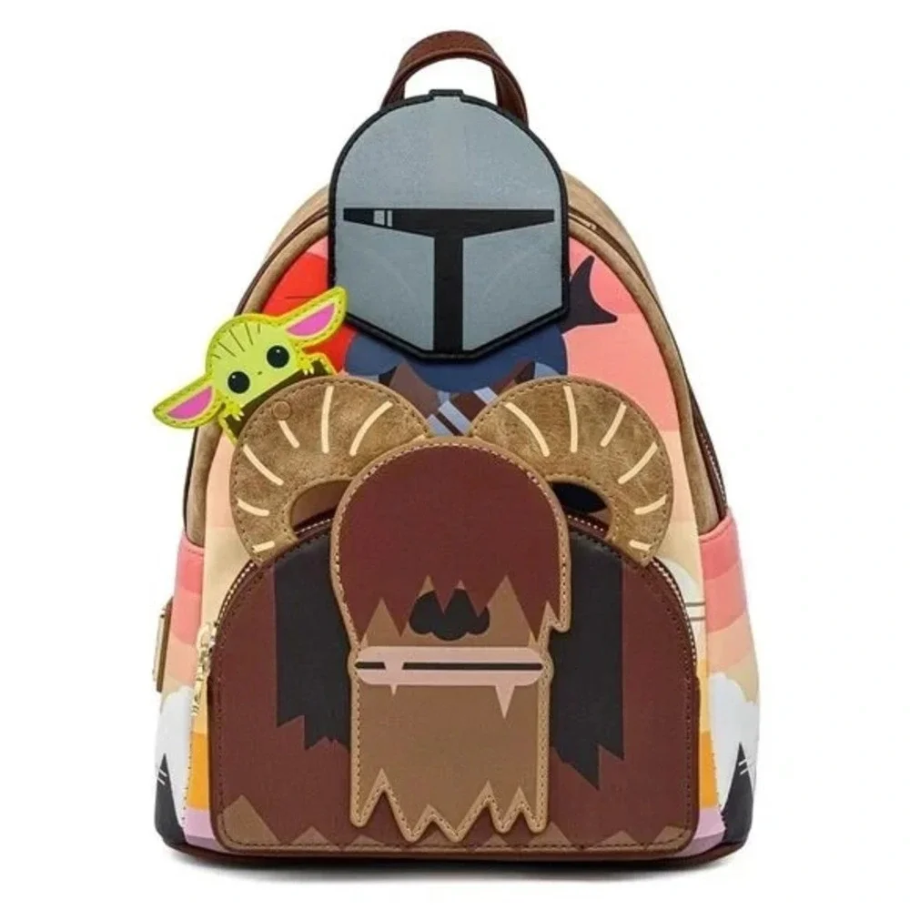 Loungefly Disney Star Wars The Mandalorian Bantha Cosplay Mini‎ Backpack